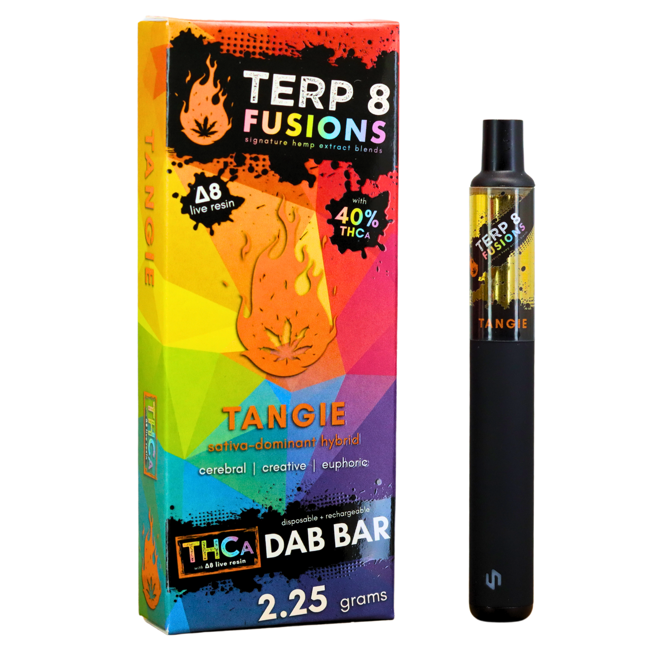 Tangie 2.25g THCA + D8 Live Resin Disposable Dab Bar | Terp 8