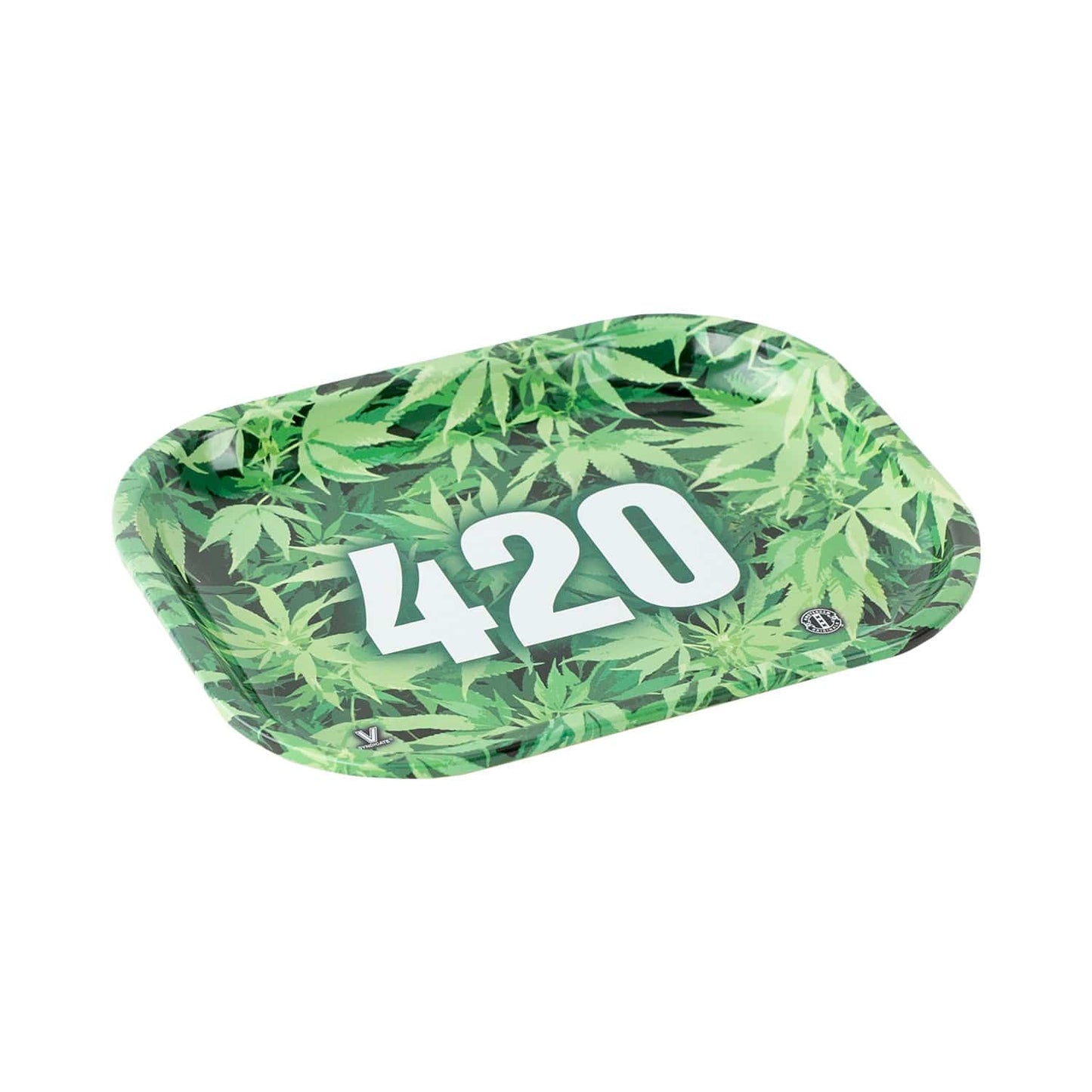 420 Green Metal Rollin' Tray