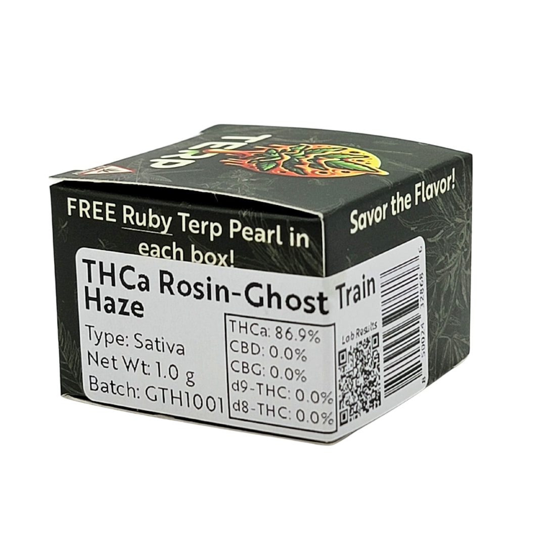 Rosin THCA Concentrate | Ghost Train Haze (Sativa) | 1 gram