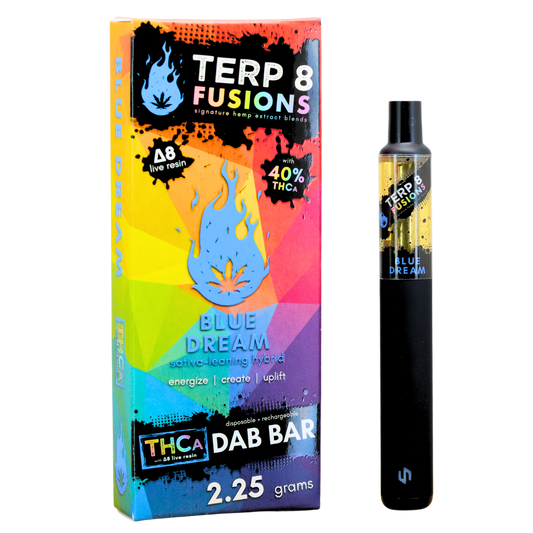 Blue Dream 2.25g THCA + D8 Live Resin Disposable Dab Bar | Terp 8