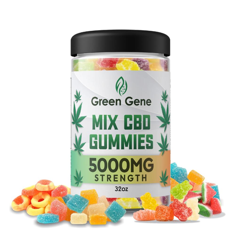 Green Gene High Potency CBD Mix Gummies 625MG - 5000MG