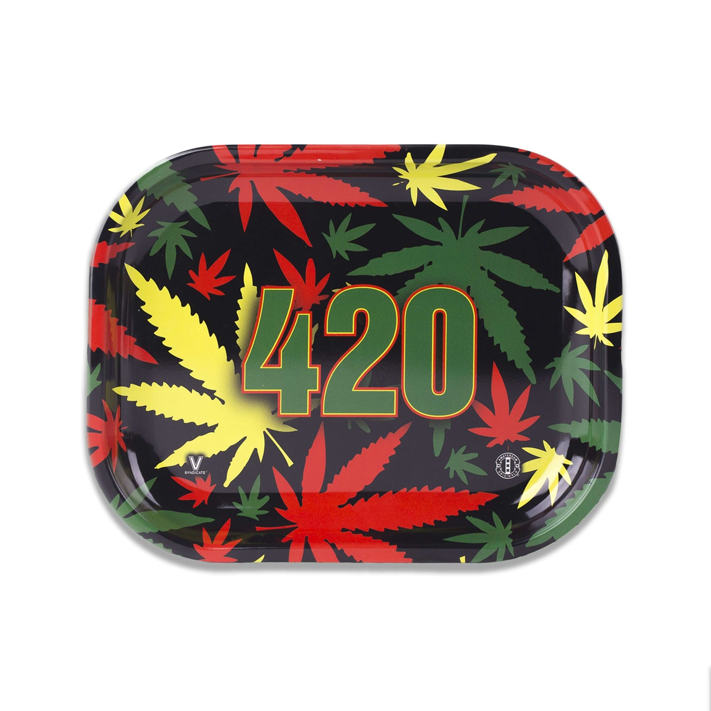 420 Rasta Metal Rollin' Tray